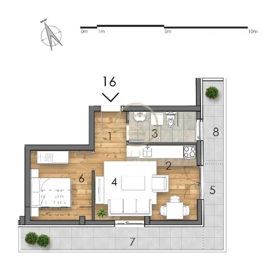 Prodaja, dvosoban stan, 50m², Detelinara, Novi Sad Sve Podlokacije