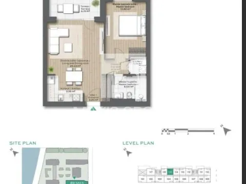 Prodaja, dvosoban stan, 56m², Savski Venac, Beograd