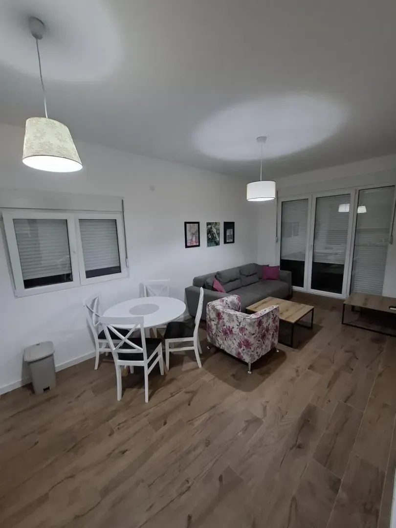 Spacious living room with a dining area and modern furniture.