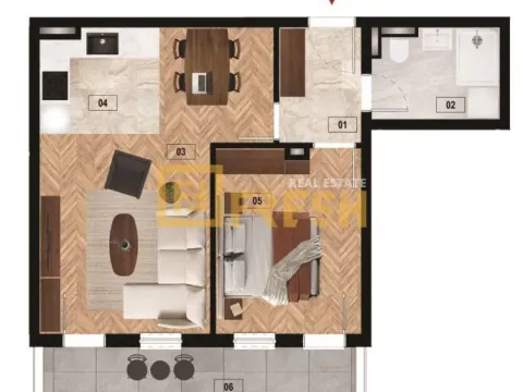 Prodaja, jednosoban stan, 49m², Zabjelo, Podgorica - image 7