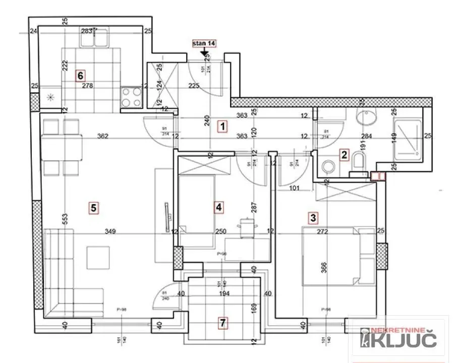 Prodaja, dvosoban stan, 57m², Podbara, Novi Sad Sve Podlokacije