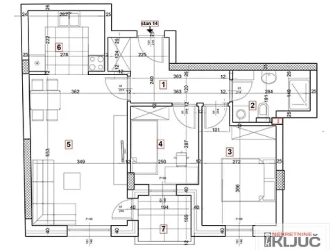 Prodaja, dvosoban stan, 57m², Podbara, Novi Sad Sve Podlokacije