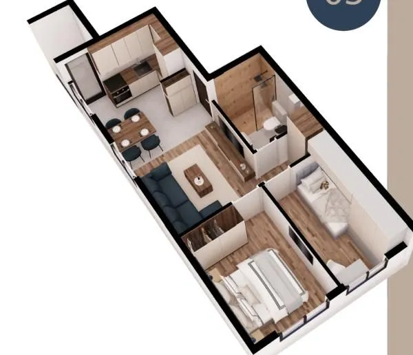Prodaja, dvosoban stan, 42m², Medijana, Niš