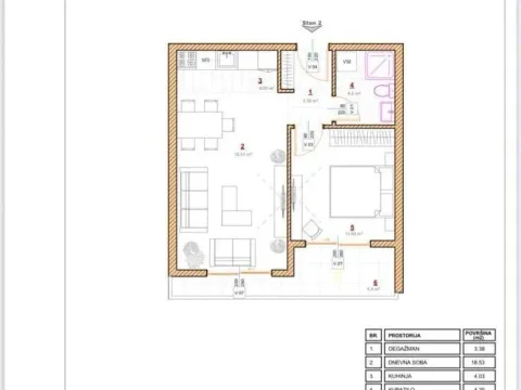 Prodaja, jednosoban stan, 48m², Pinješ, Ulcinj - image 10