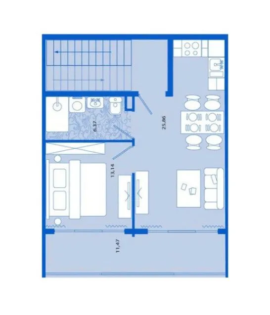 Prodaja, jednosoban stan, 57m², Tivat, Crna Gora