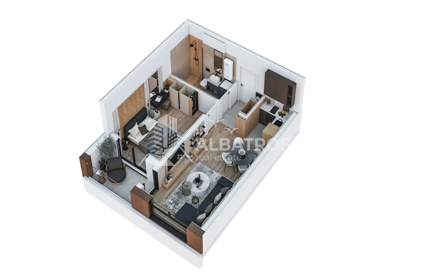 Sale, one bedroom apartment, 47m², Šušanj, Bar