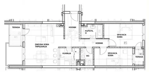Rent, three bedroom apartment, 71m², Novi Beograd Blok 72, Novi Beograd Sve Podlokacije - image 24