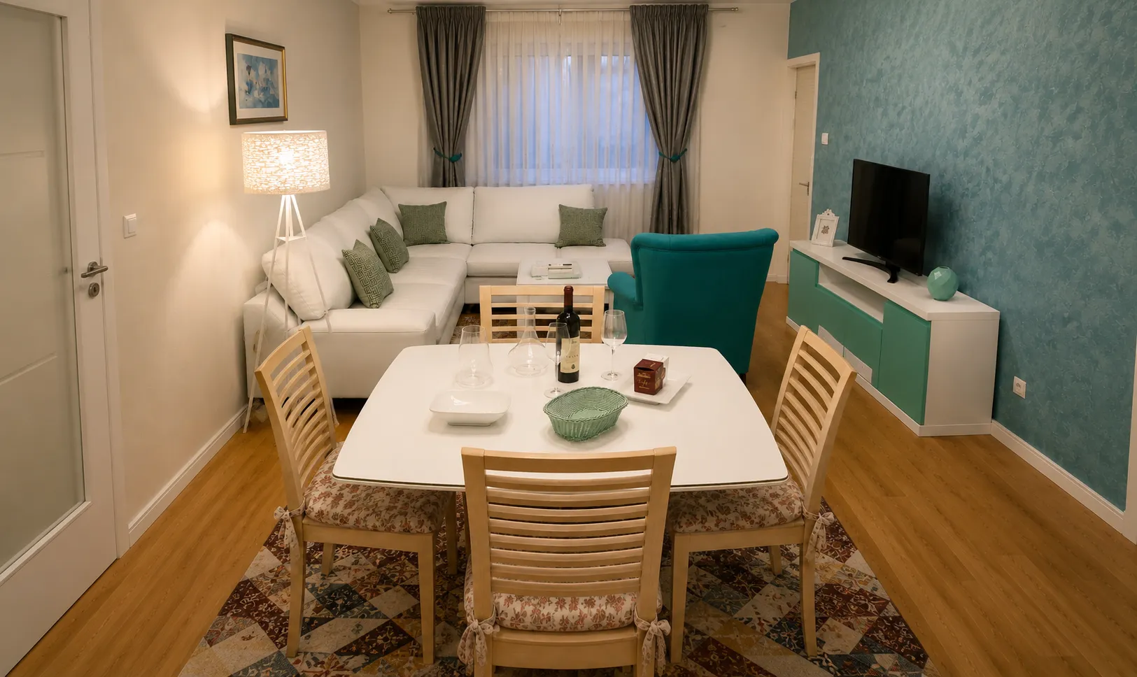 Rent, one bedroom apartment, 49m², Central Point, Podgorica
