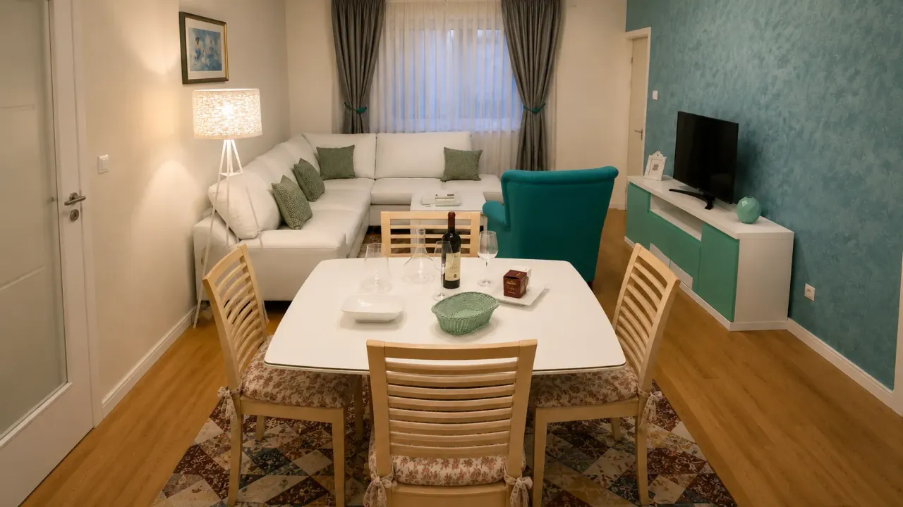 Rent, one bedroom apartment, 49m², Central Point, Podgorica