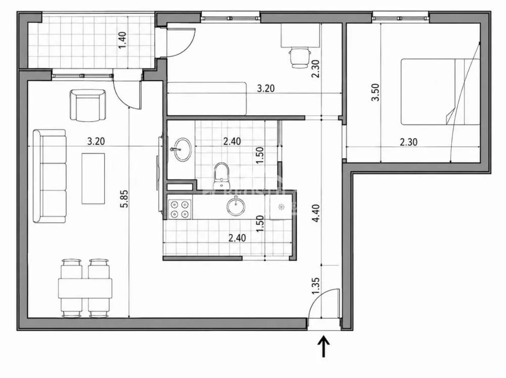 Prodaja, dvosoban stan, 56m², Mirijevo 1, Mirijevo Sve Podlokacije