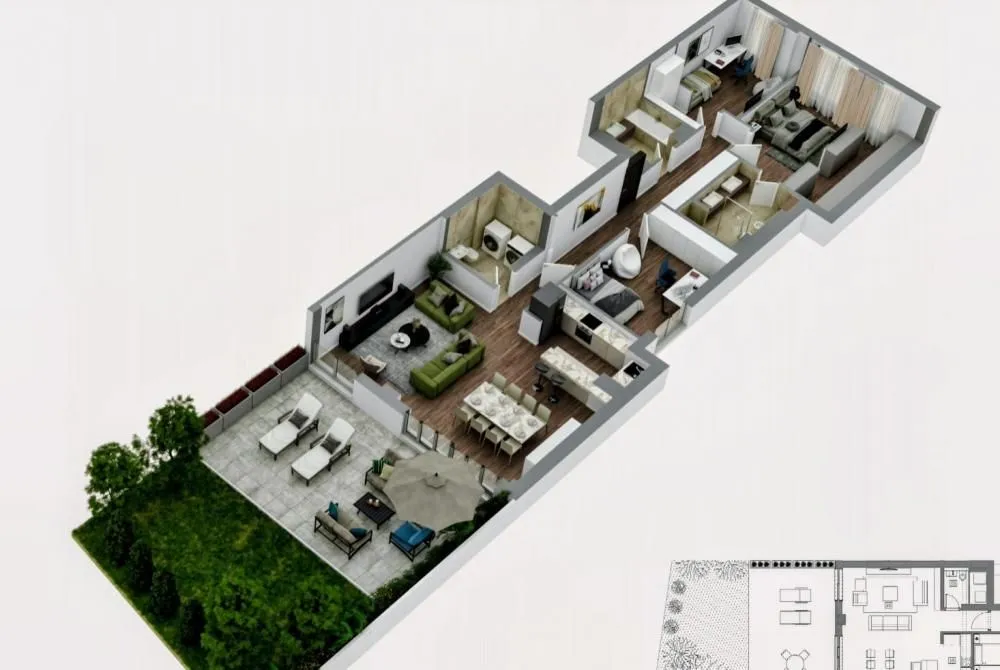 Sale, four bedroom apartment, 148m², Čubura, Beograd