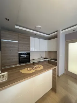 Moderna kuhinja sa šankom i ugradnim elementima. - image 4