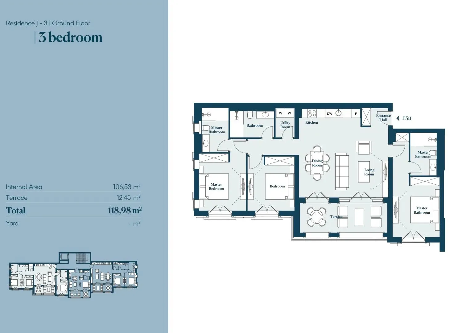 Prodaja, trosoban stan, 119m², Luštica Bay, Tivat
