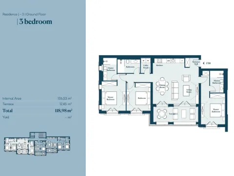 Prodaja, trosoban stan, 119m², Luštica Bay, Tivat - image 15
