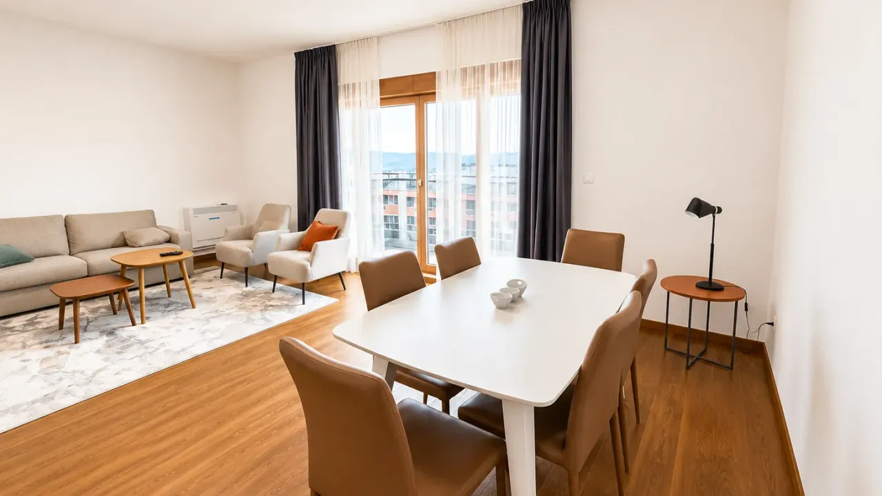 Izdavanje, četvorosoban stan, 113m², Master Kvart, Podgorica
