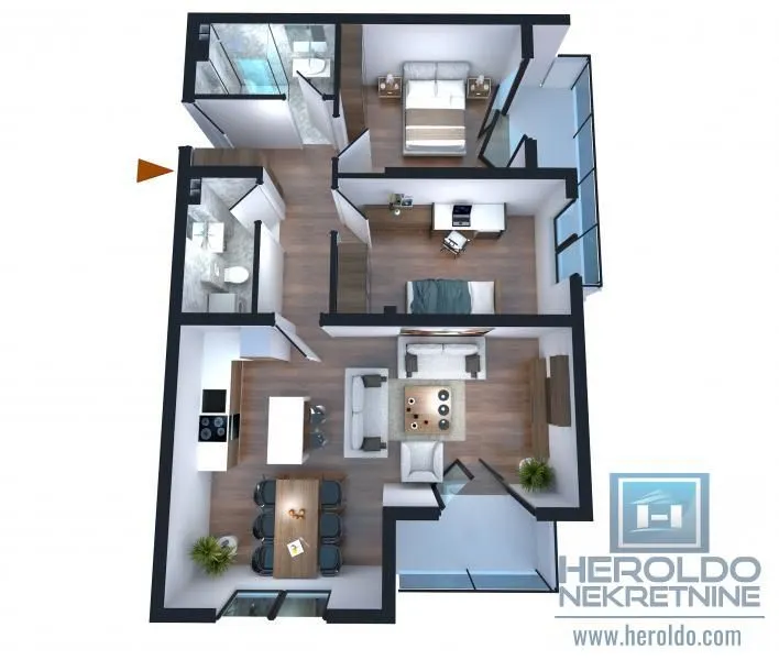 Prodaja, trosoban stan, 86m², Centar, Jagodina