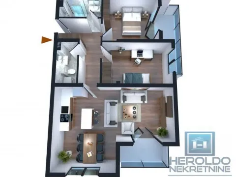 Sale, three bedroom apartment, 86m², Centar, Jagodina - image 2