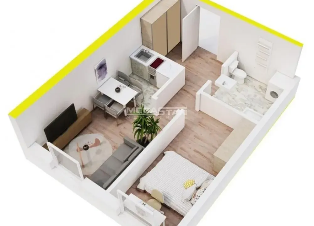 Sale, one bedroom apartment, 34m², Pančevo, Srbija