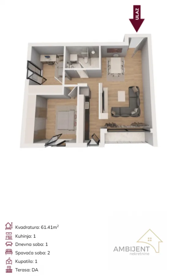 Prodaja, trosoban stan, 61m², Banjica, Voždovac Sve Podlokacije