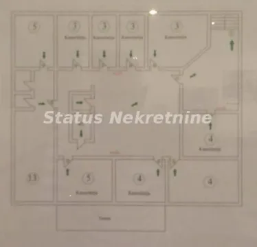 The drawing shows the floor plan of the space with the room layout. - image 6