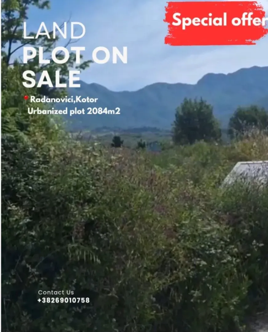 Prodaja, plac, 2084m², Radanovići, Kotor