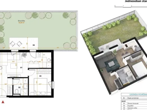 Sale, two bedroom apartment, Tološi, Podgorica - image 3