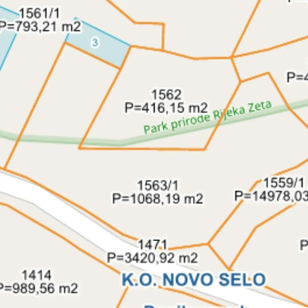 Izdavanje, plac, 4300m², Novo Selo, Danilovgrad