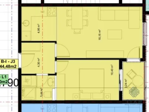 Prodaja, jednosoban stan, 45m², Stari Aerodrom, Podgorica - image 2