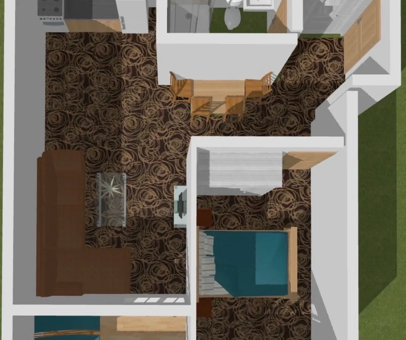 Sale, one bedroom apartment, 49m², Zeleni Pojas, Bar