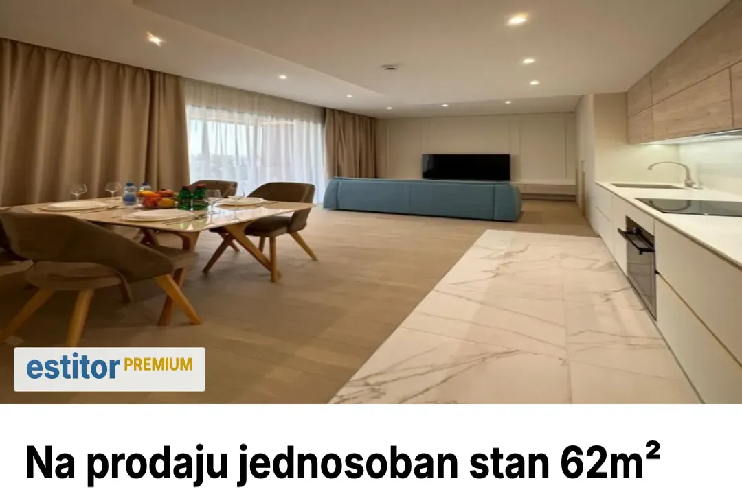 Prodaja, jednosoban stan, 62m², Budva, Crna Gora