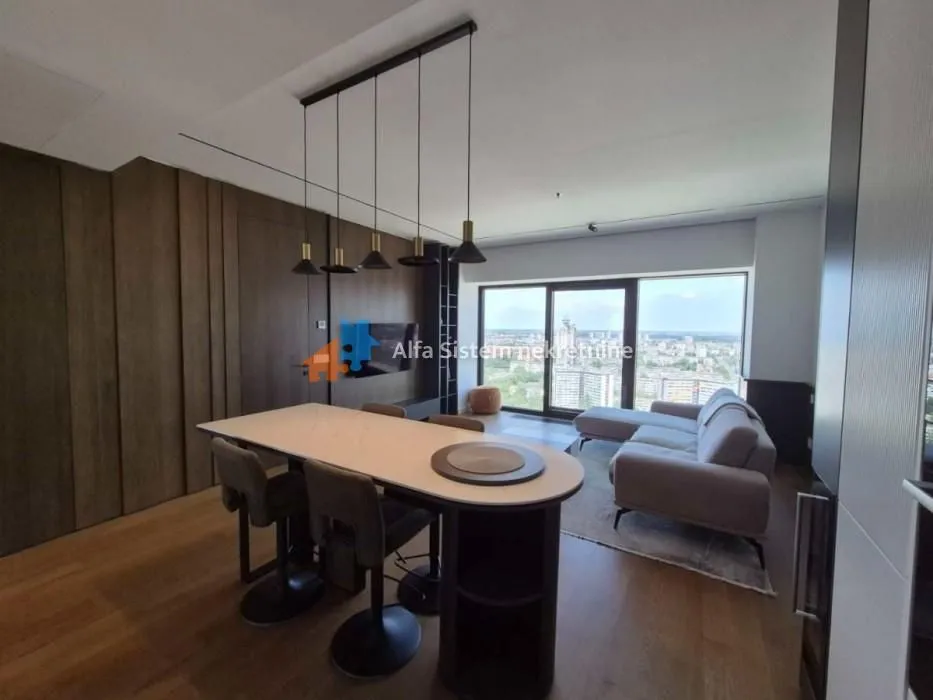 Izdavanje, dvosoban stan, 61m², Novi Beograd Blok 65, Novi Beograd Sve Podlokacije