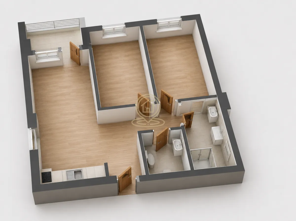 Sale, three bedroom apartment, 65m², Mala vaga, Kragujevac