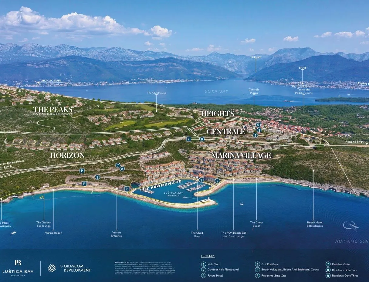 Sale, studio apartment, 40m², Luštica Bay, Tivat