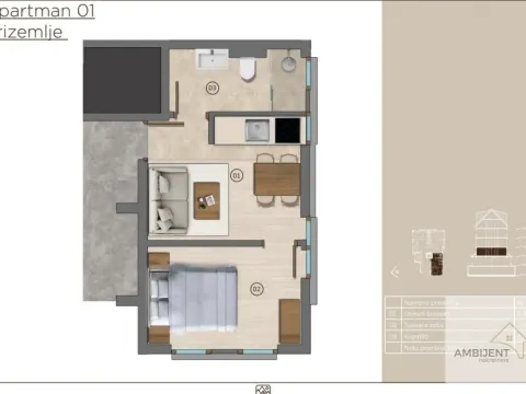 Sale, one bedroom apartment, 22m², Kopaonik, Srbija - image 3