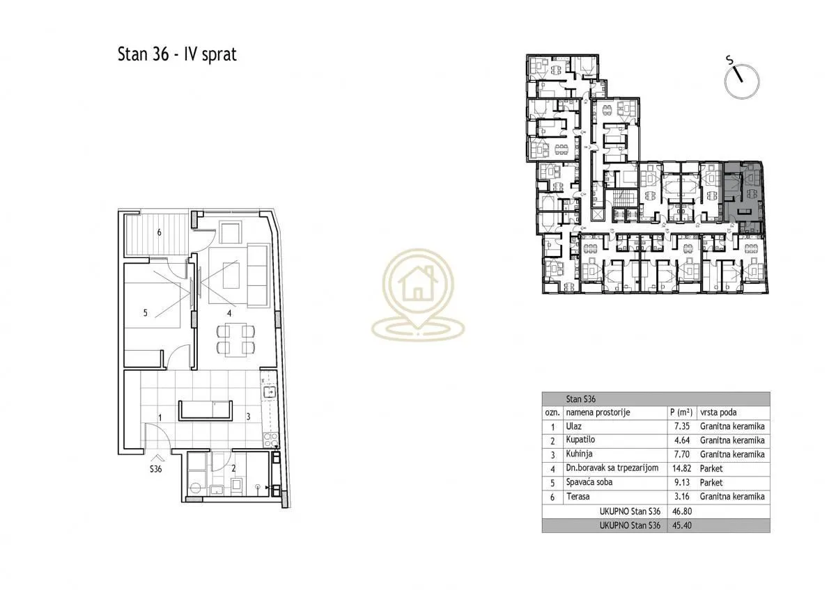 Prodaja, jednosoban stan, 45m², Medijana, Niš