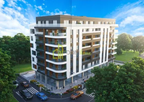 Exterior view of a modern residential building with balconies and surrounding area. - image 2