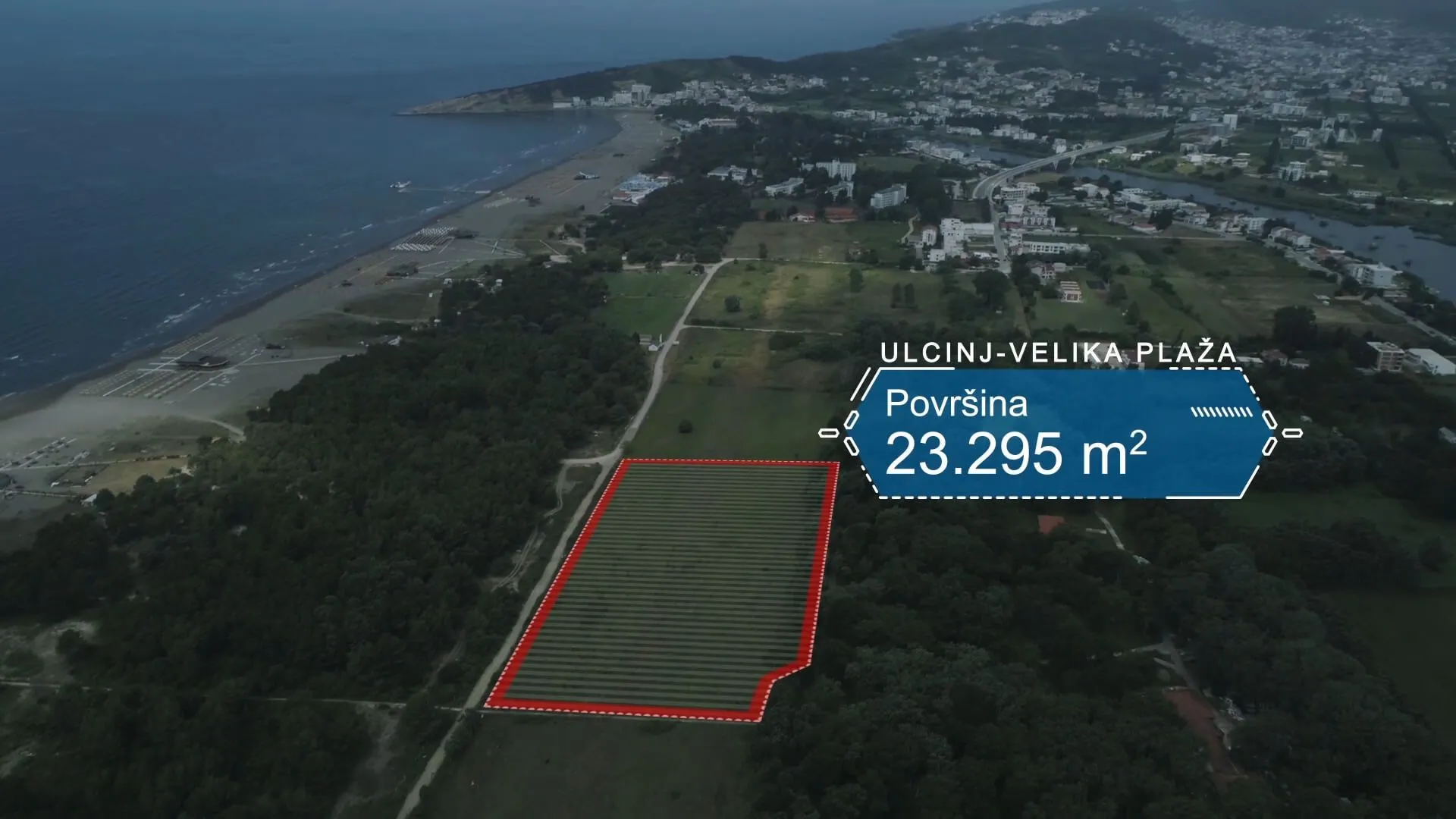 Prodaja, plac, 23295m², Donji Štoj, Ulcinj