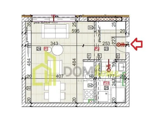 Sale, studio apartment, 27m², Donja Gorica, Podgorica