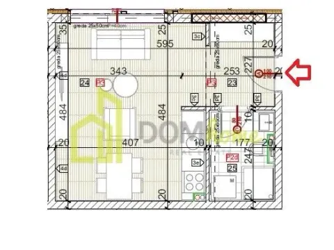 Sale, studio apartment, 27m², Donja Gorica, Podgorica - image 6