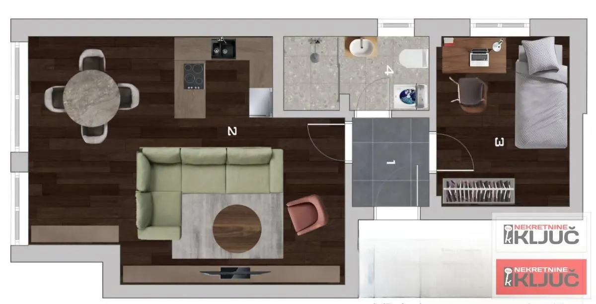 Prodaja, dvosoban stan, 52m², Adice, Novi Sad Sve Podlokacije