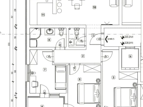 Sale, four bedroom apartment, 80m², Palilula, Niš - image 5