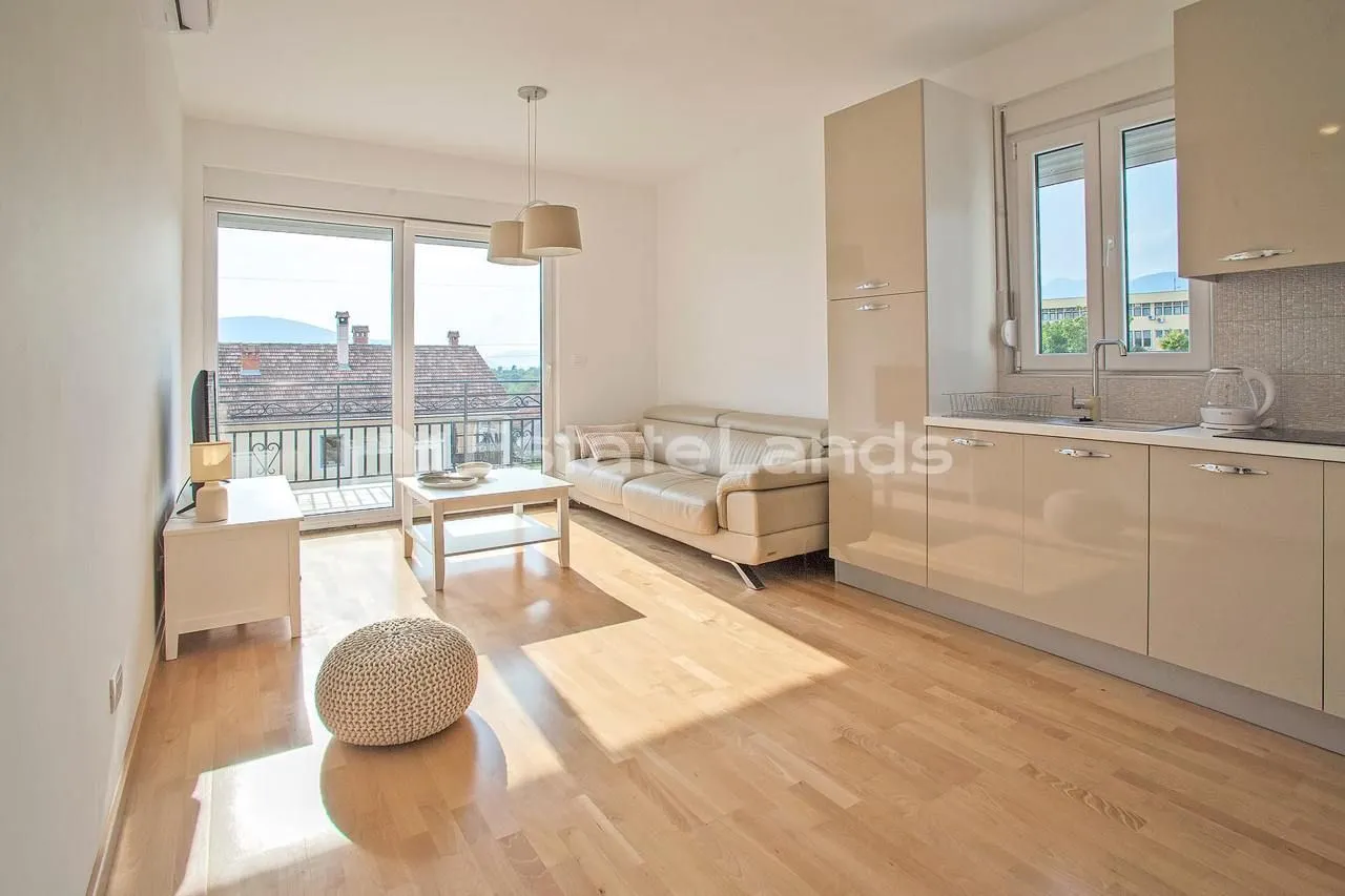 Izdavanje, jednosoban stan, 43m², Mažina, Tivat