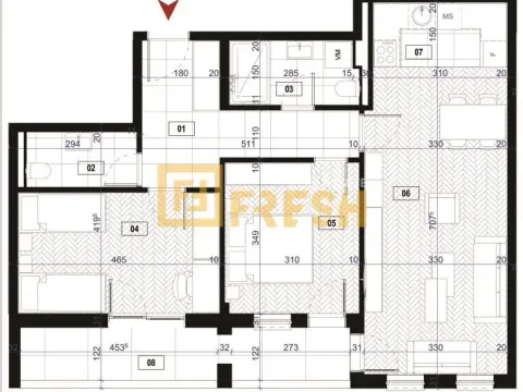 Prodaja, dvosoban stan, 72m², Zabjelo, Podgorica - image 6