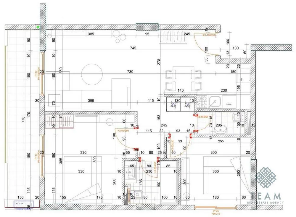 Sale, two bedroom apartment, 72m², Bjeliši, Bar