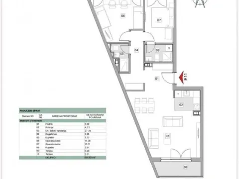 Rent, three bedroom apartment, 90m², Novi Beograd Blok 64, Novi Beograd Sve Podlokacije - image 3