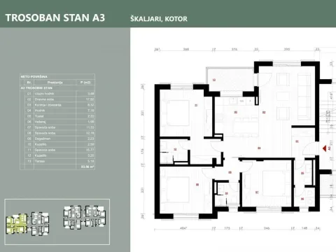 Prodaja, trosoban stan, 96m², Kotor, Crna Gora - image 8