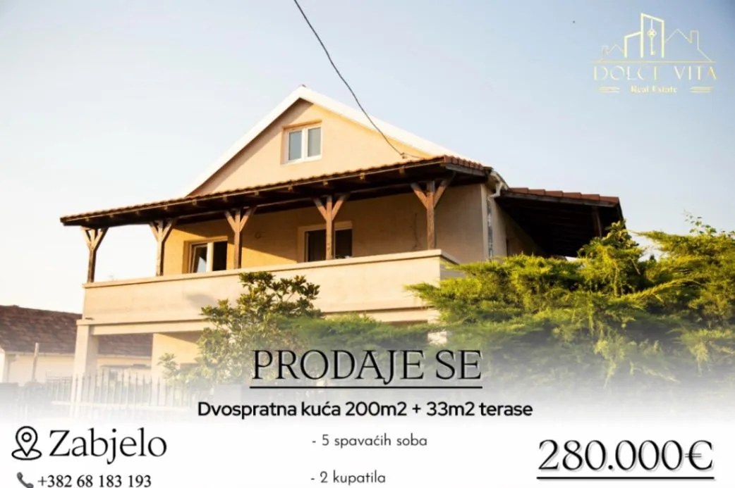 Sale, house, 200m², Zabjelo, Podgorica