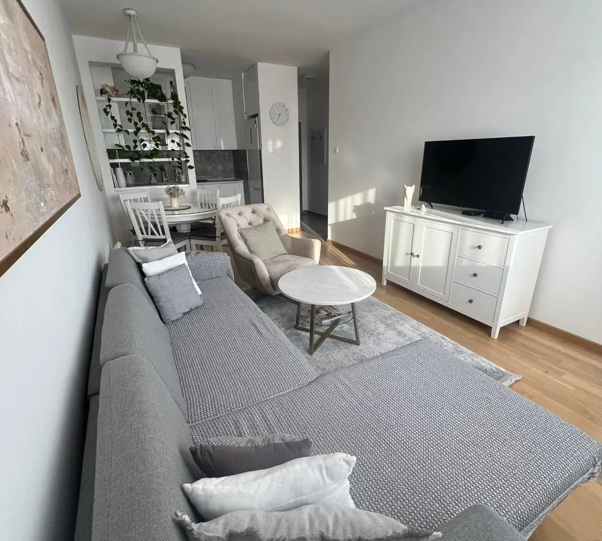 Rent, one bedroom apartment, 45m², Pobrežje, Podgorica