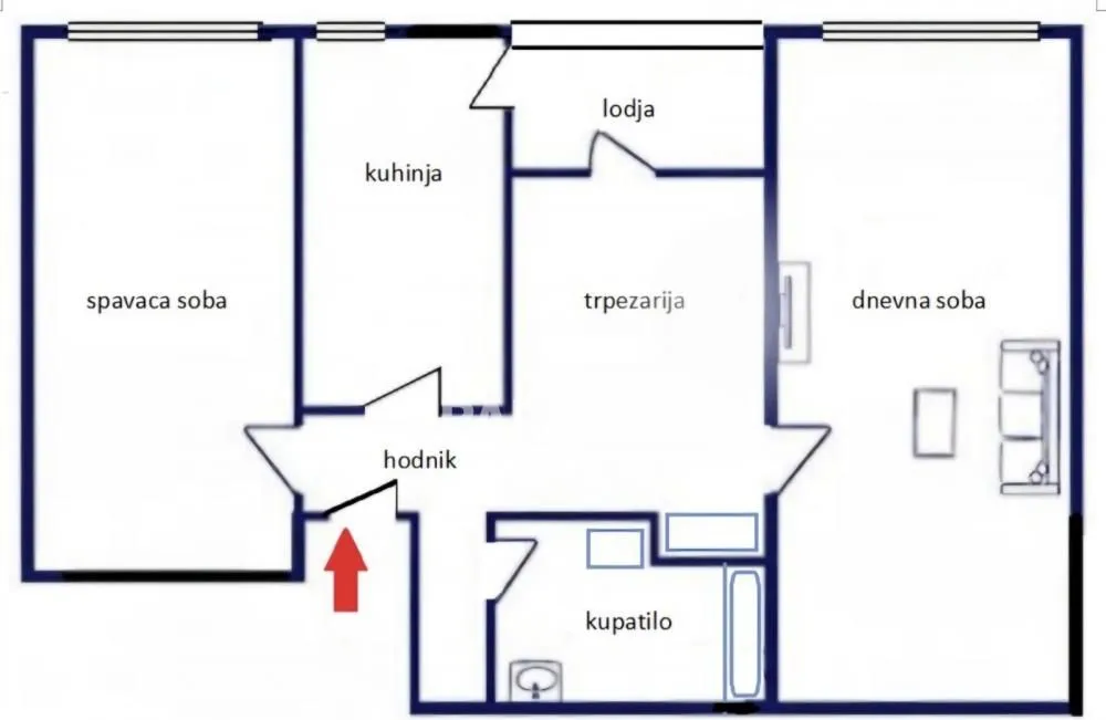 Sale, two bedroom apartment, 58m², Zemun Sve Podlokacije, Beograd