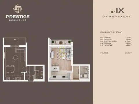 Prodaja, garsonjera, 35m², Zabjelo, Podgorica - image 5